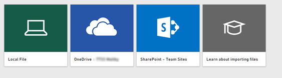Importing files into a Power BI App Workspace